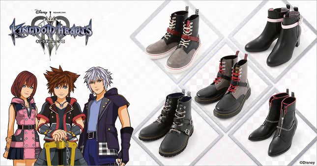 Image for article titled The Official Kingdom Hearts III Boots Are What You&#39;d Expect