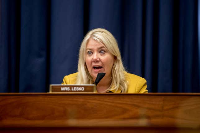 Representative Debbie Lesko, a Republican from Arizona, speaks during a House Homeland Security Committee hearing in Washington, D.C., U.S., on Wednesday, July 22, 2020. The hearing is titled “Examining the National Response to the Worsening Coronavirus Pandemic.” 