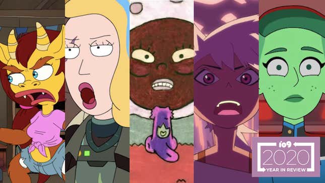 Connie, the hormone monstress; Space Beth; Luna and Blazor Wulf; Kipo; and Ensign D’Vana Tendi.