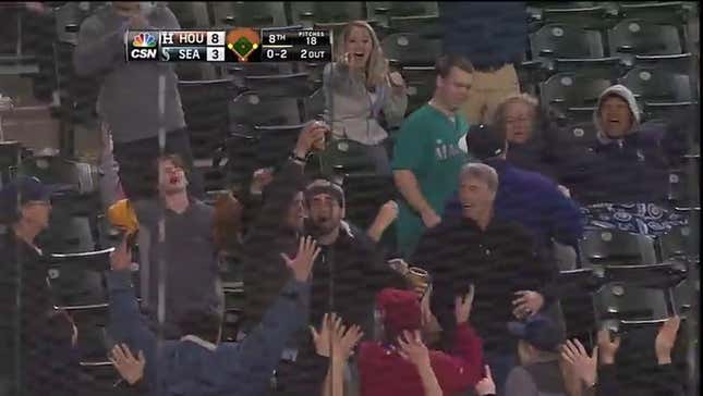 Mariners Fan Catches Foul Ball In Beer, Chugs Beer