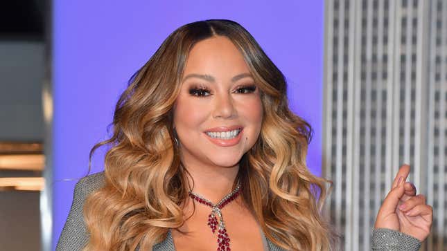 Mariah Carey participates in the ceremonial lighting of the Empire State Building in celebration of the 25th anniversary of “All I Want For Christmas Is You” on December 17, 2019.