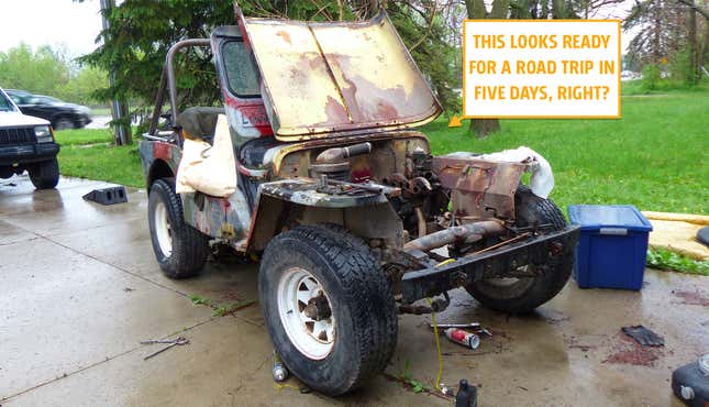 Image for article titled A Buyer Is Coming To Road-Trip My 1948 Jeep But The Engine Is In 1,000 Pieces