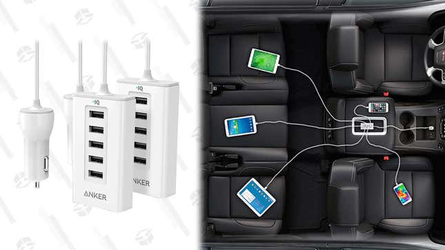 2-Pack Anker 5-Port PowerDrive 50W Car Charging Station | $19 | SideDeal
