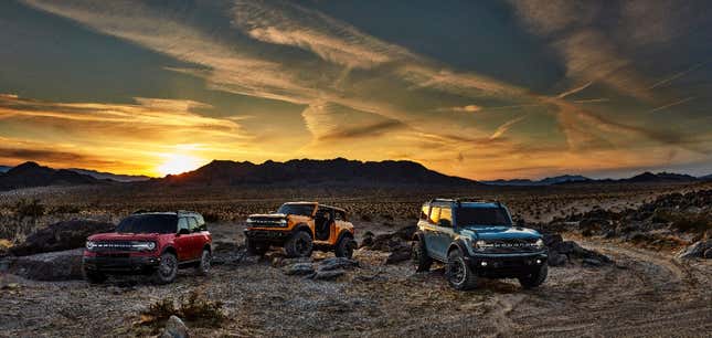 Image for article titled 2021 Ford Bronco: Every Official Picture We Could Find