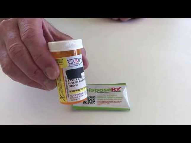 Turn Leftover Oxycontin Into Safe-to-Dispose Garbage With This Free Powder