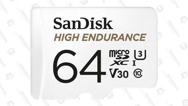 SanDisk 64GB High Endurance microSD Card | $13 | Amazon