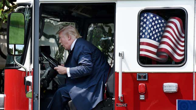 Trump Fire Truck