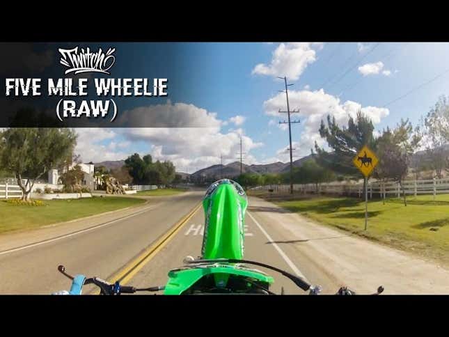 Watch This Award-Winning Rider With Tourette's Do A Five-Mile Wheelie