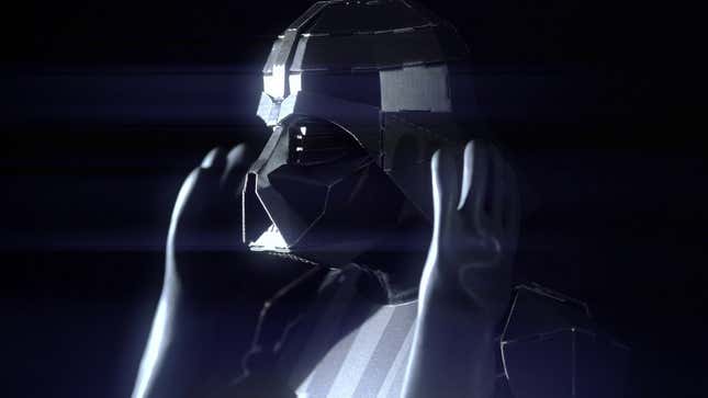 A Darth Vader Costume Made From Cardboard <em></em>