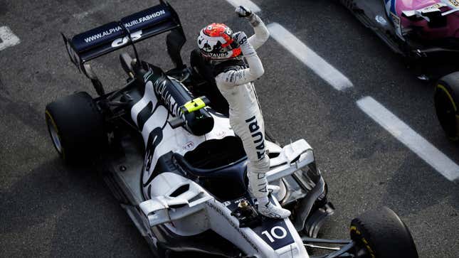 Image for article titled Wild Italian Grand Prix Sees Pierre Gasly Secure His First Formula One Win