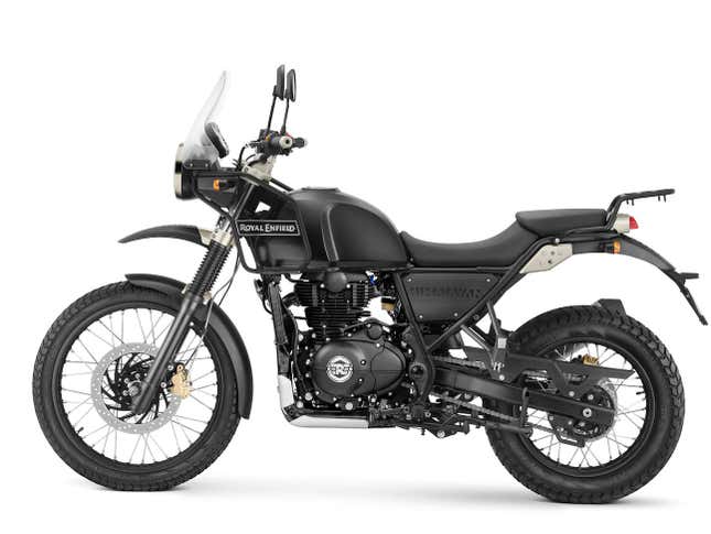 Here’s the stock Himalayan ugly duckling that was modified to become the totally rad FT411 swan.
