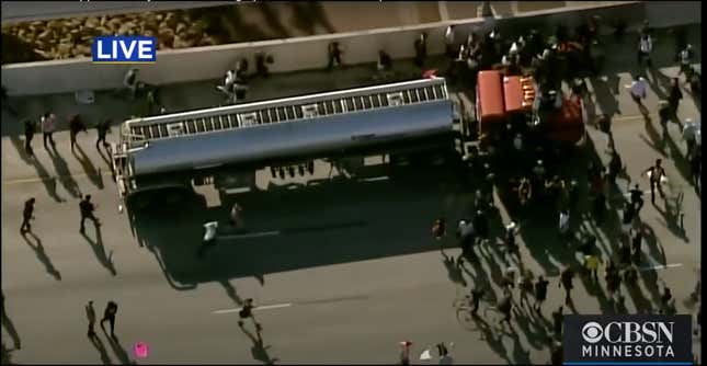 Image for article titled Truck Driver Who Drove Through George Floyd Protesters in Minneapolis Charged