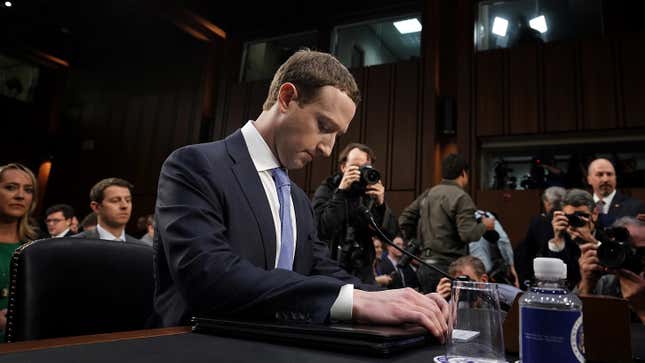 Image for article titled Mark Zuckerberg May, Personally, Be in Big Trouble With the FTC