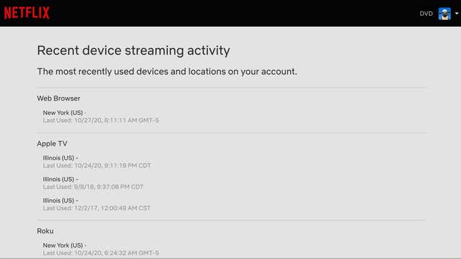 See Who's Mooching Off Your Netflix Account by Checking Its Recent Access