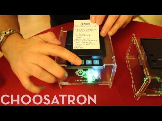 A Choose-Your-Own-Adventure Game That Prints Your Story For You