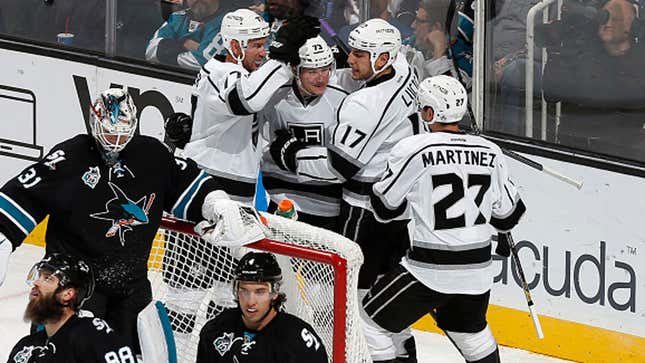 Kings' Tyler Toffoli Punks Sharks Goalie