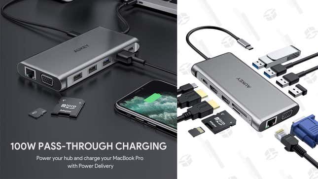 AUKEY 12-in-1 USB C Hub | $46 | Amazon | Clip the coupon on the page and use the promo code EJESSATH
