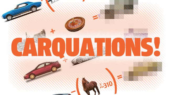 Image for article titled Try Carquations: The Most Fun You Can Have With Wacky Automotive Pseudo-Math