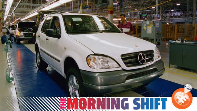 The original German SUV, the Merceds ML in production in Alabama. Production started in 1997. Photo: Daimler