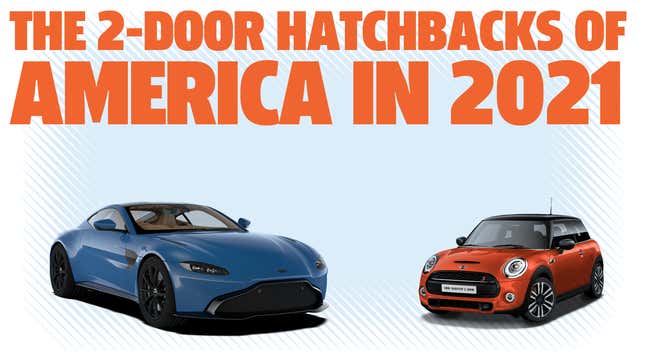 Image for article titled The State Of Two-Door Hatchbacks In 2021 America Is Very Weird