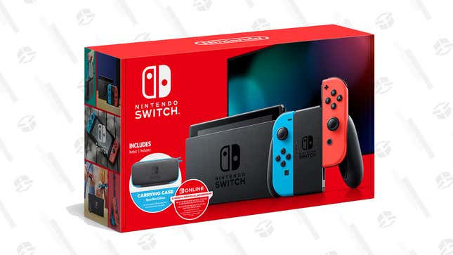 Nintendo Switch + 12 Months Nintendo Online + Carrying Case | $299 | Walmart