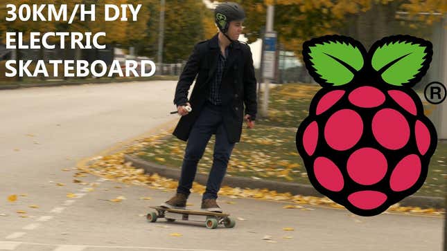 This DIY Electric Skateboard Is Powered by a Raspberry Pi Zero