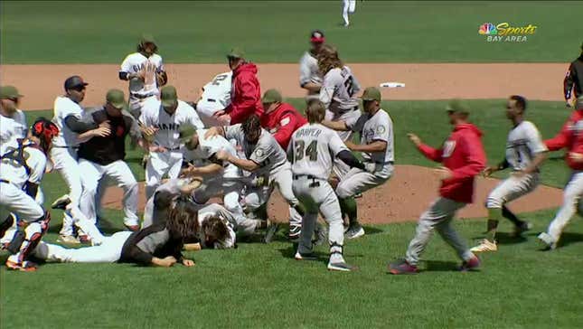 Multiple Ejections After Massive Brawl Between Giants And Nationals