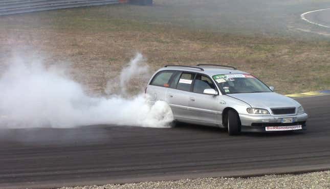 The World's Frumpiest Station Wagon Is Also A Great Drift Car