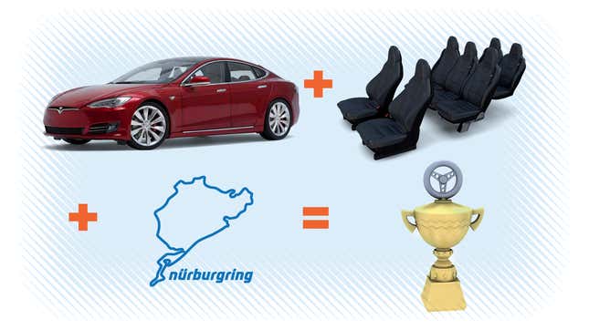 Image for article titled It Looks Like Tesla Will Attempt To Set An Absurdly Specific Record At The Ring With A 7-Seat Model S