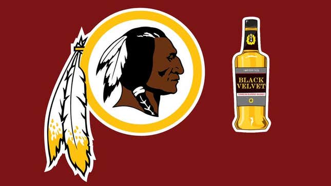 Image for article titled Washington Redskins Ease Tensions With Native Americans By Adding Bottle Of Booze To Logo