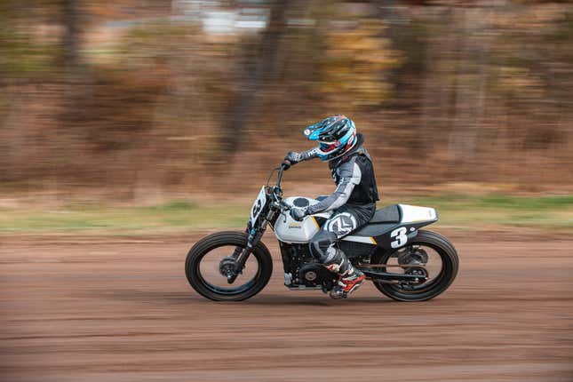 Image for article titled Royal Enfield Gave Its Nerdy Himalayan A Flat Track Makeover And Now It's Ready To Win Prom Queen