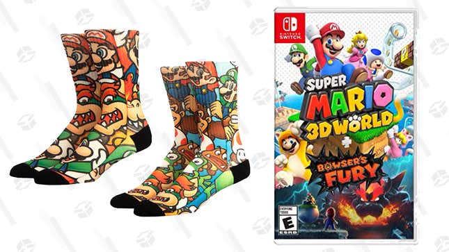 Super Mario 3D World + Bowser’s Fury + 2 Socks | $60 | Walmart