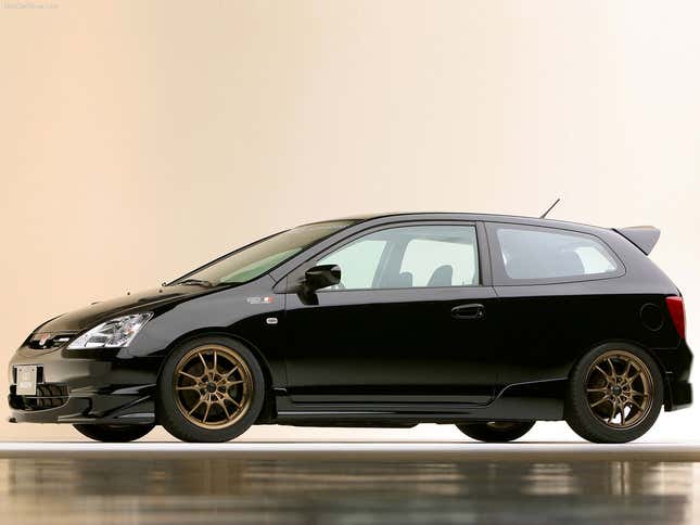 Image for article titled What Car Deserves This Honda Civic Type R Crate Engine Swap?