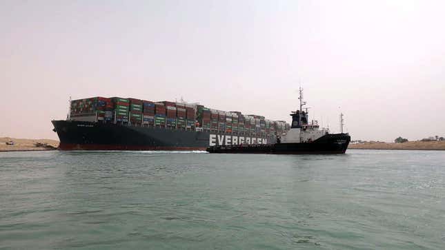 Image for article titled Yes, People Are Writing Horny Fanfic About the Suez Canal and the Ever Given