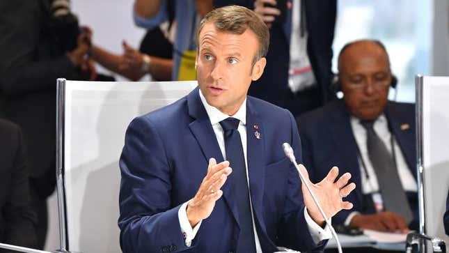 French President Emmanuel Macron.