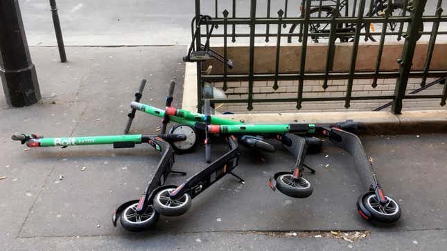 Image for article titled There Is Nothing Funny About The Very Real Threat Of Scooters Causing Mayhem During Hurricane Dorian