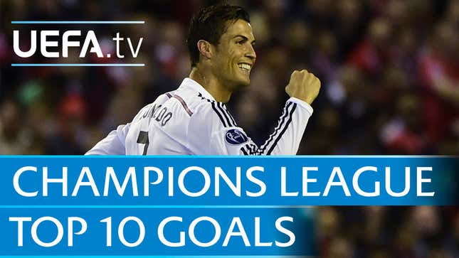 Here Are The Top 10 Goals From The Champions League This Season