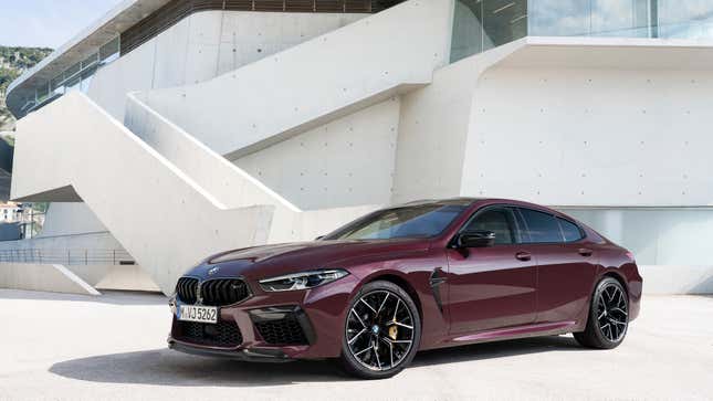 Image for article titled Just Look How Purple This 600 HP BMW M8 Gran Coupe Is