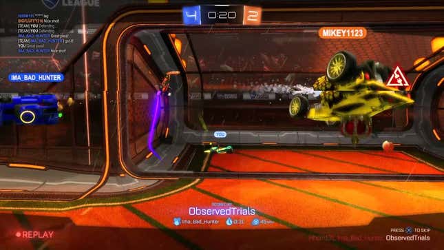 Instant Replay Tries To Undo <i>Rocket League</i> Goal