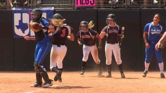 This High School Softball Catcher Is The Goddamn Devil
