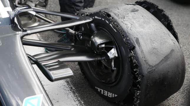 Image for article titled Formula One&#39;s Fast-Wearing Tires Are A Safety Issue