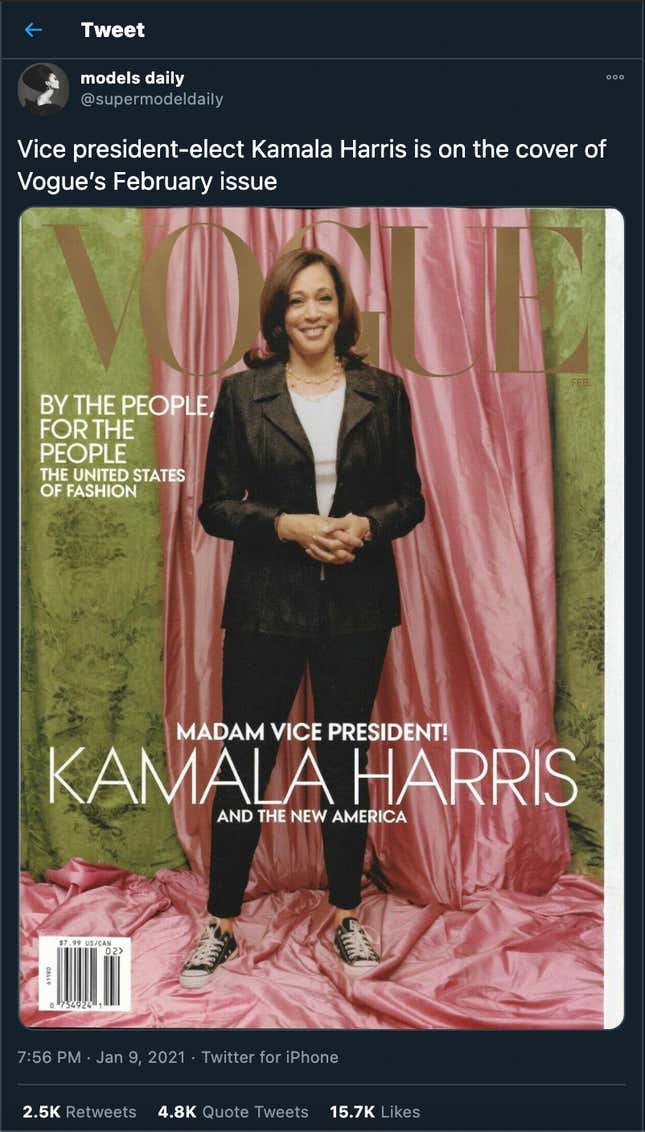 Kamala Harris' First Vogue Cover Prompts Questions—Namely, What Was ...