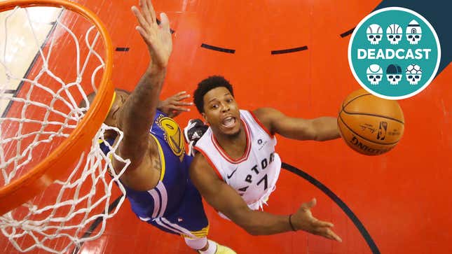 Kyle Lowry seen here talking about the Finals.
