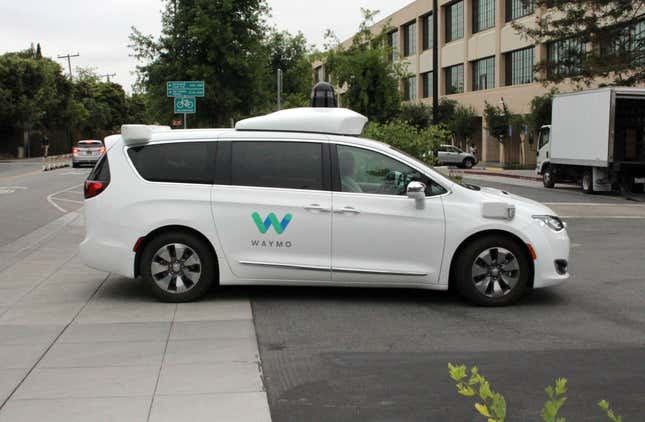 Image for article titled Waymo Cars Can&#39;t Figure Out One California Dead-End Street