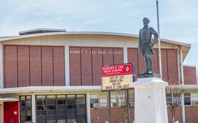 Image for article titled Not Saying America Is Racist or Anything, but Over 240 Schools Are Named After Confederate Leaders