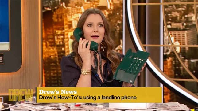 Image for article titled Allow Drew Barrymore to Teach You How to Use a Telephone