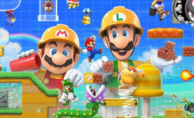 Image for article titled Playing As Luigi In Super Mario Maker 2 Probably Won&#39;t Help You Complete Levels Faster