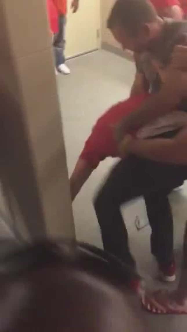 Chiefs Fans Scrap It Out In Stadium Bathroom