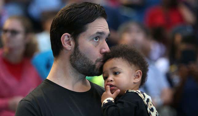 Alexis Ohanian and Alexis Olympia Ohanian Jr.