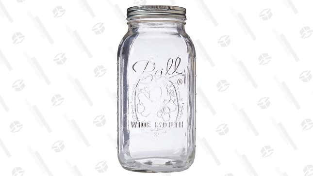 A humble mason jar, filled with water and a nut milk bag full of coarse coffee grounds, is a cheap and simple way to make cold brew. Just let it steep for 24 hours or so, then be sure to water down the concentrate when you’re ready to drink.